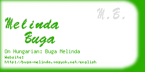 melinda buga business card